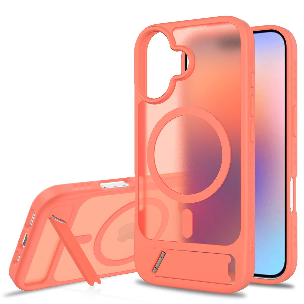 Luxury Transparent Matt Hart Hülle für iPhone 17