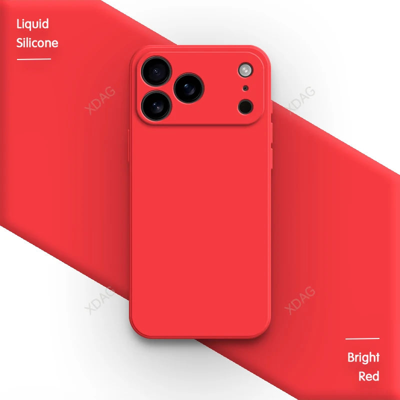 Liquid Silikon Phone Hülle für iPhone 17 Pro Max Air