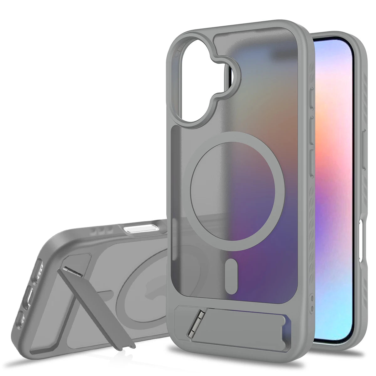 Luxury Transparent Matt Hart Hülle für iPhone 17