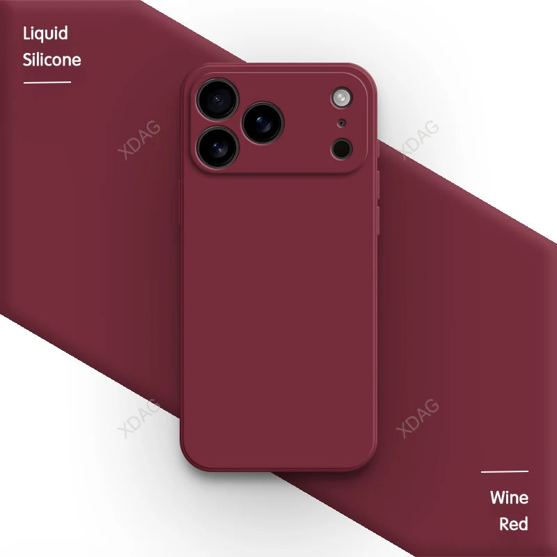 Liquid Silikon Phone Hülle für iPhone 17 Pro Max Air