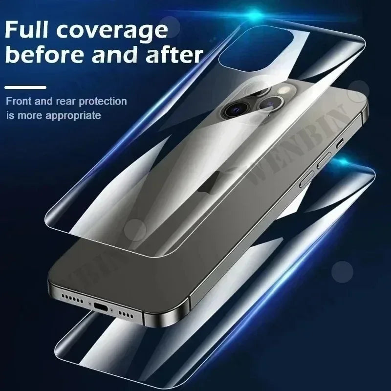 Hydrogel Rückseitenfolie iPhone (5 Stück) – Selbstheilend, Ultra Klar, Flexibel, Für alle Modelle inkl. iPhone 16