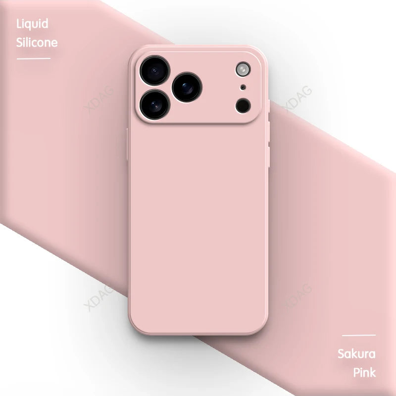 Liquid Silikon Phone Hülle für iPhone 17 Pro Max Air