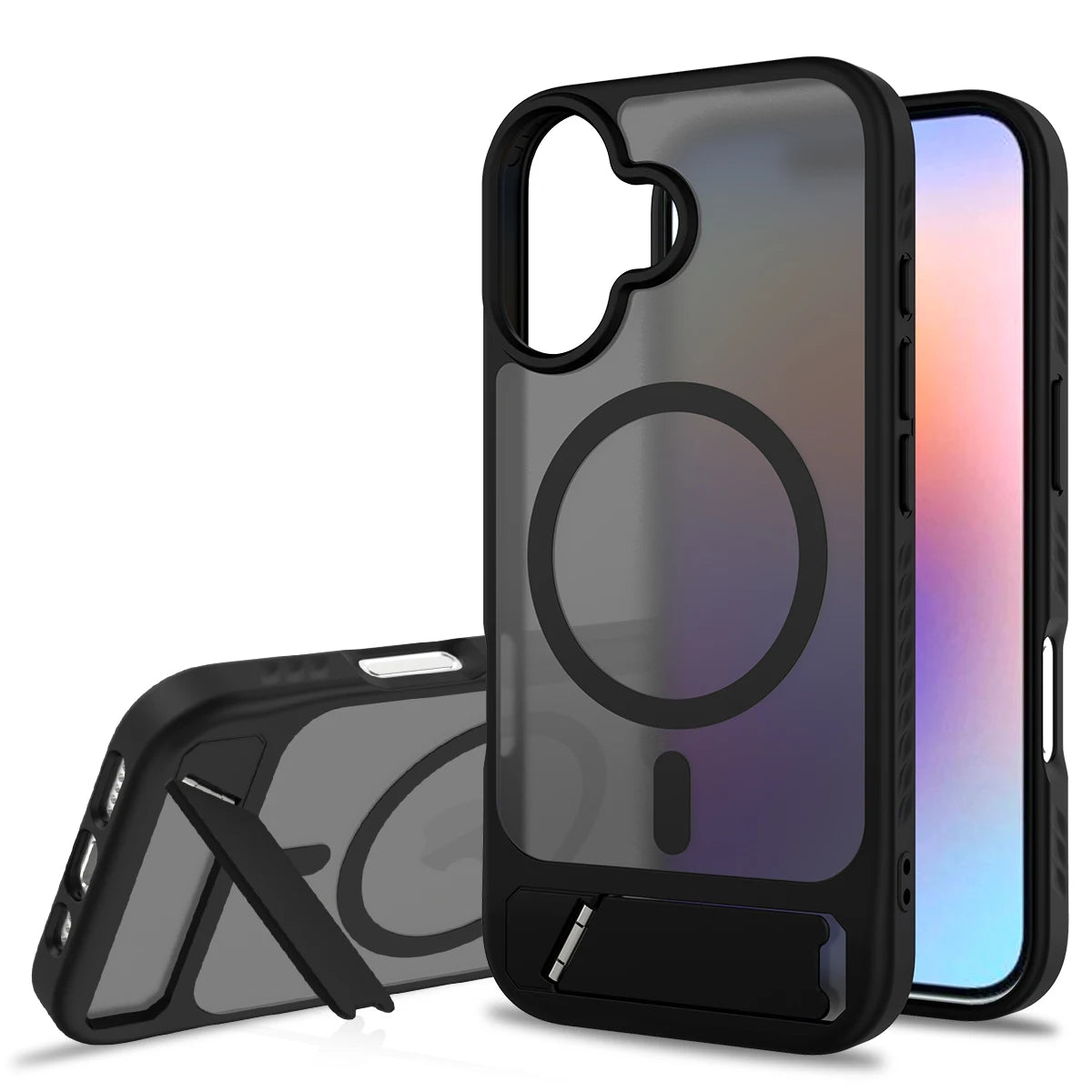 Luxury Transparent Matt Hart Hülle für iPhone 17