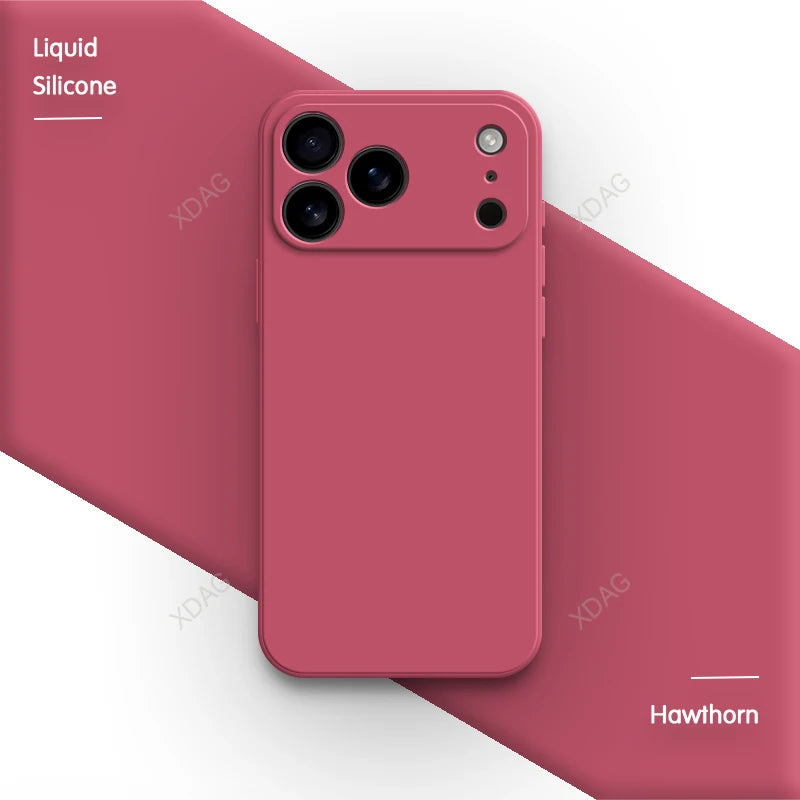 Liquid Silikon Phone Hülle für iPhone 17 Pro Max Air