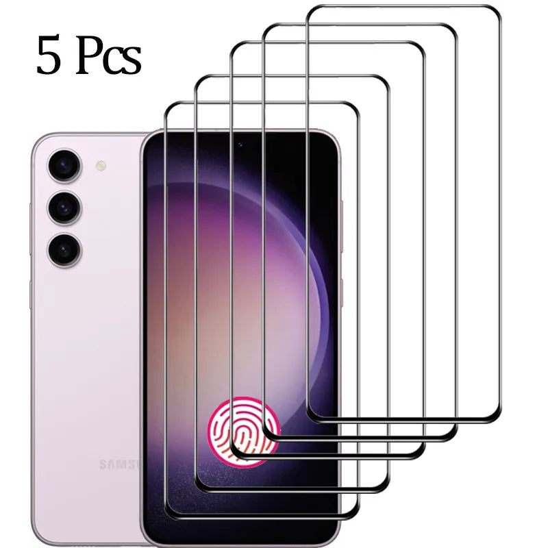 Samsung Panzerglas Displayfolie – Für Galaxy S20–S25 inkl. Ultra & FE – 5er Pack