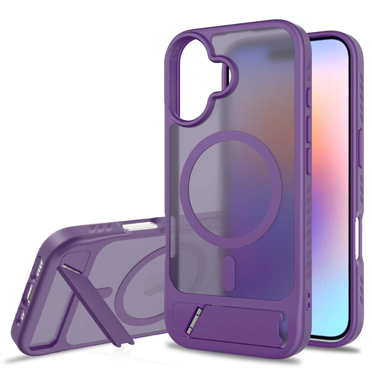 Luxury Transparent Matt Hart Hülle für iPhone 17
