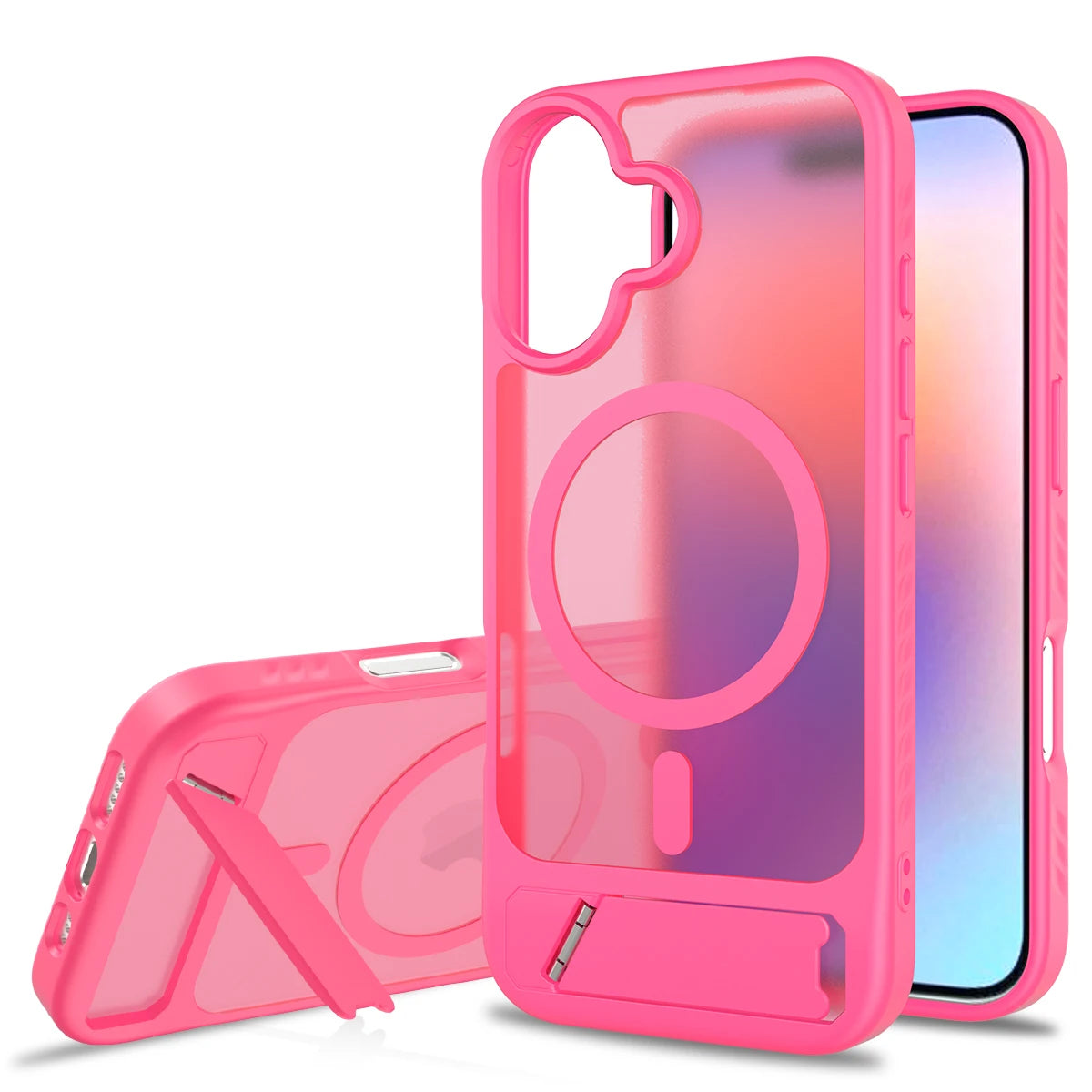 Luxury Transparent Matt Hart Hülle für iPhone 17