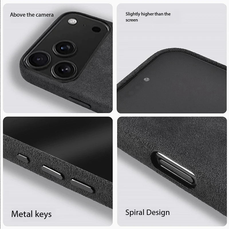 Alcantara Magnetik Hülle für iPhone 17