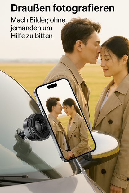 Magnetischer Autotelefonhalter mit 360° Vakuum-Saugnapf