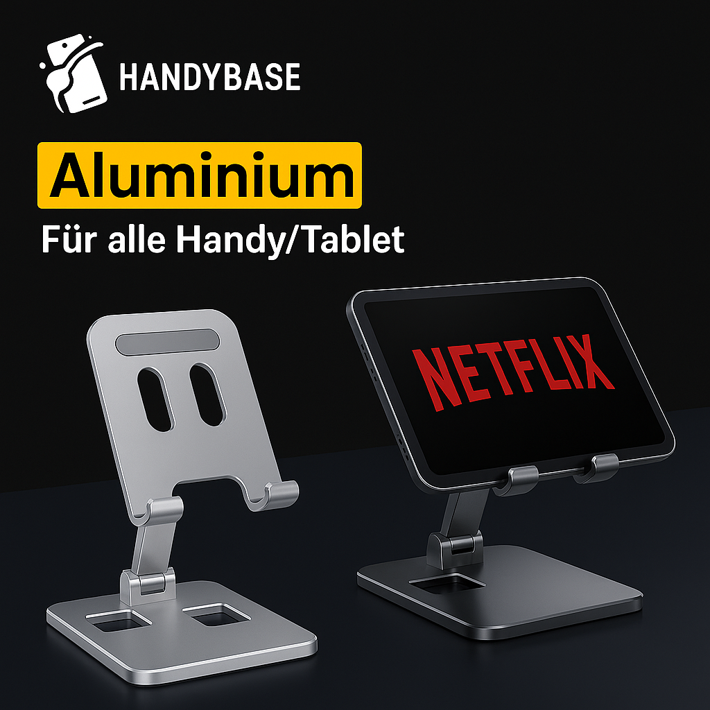 Aluminium-Handyhalter – für Büro, Küche & Zuhause