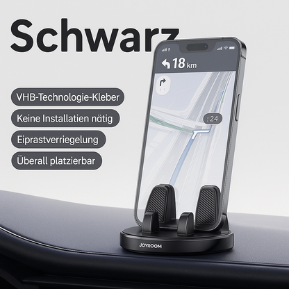 Dashboard-Handyhalter – stark haftend, 360° drehbar, Auto-Clip