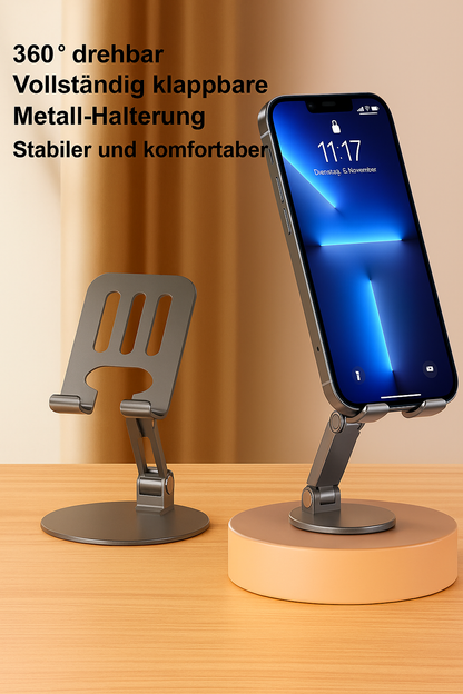 EdgeStand – 360° Metallhalter für Smartphone & Tablet
