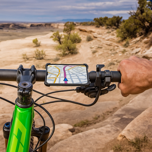 360° drehbarer Handy-Fahrrad- und Motorradhalter