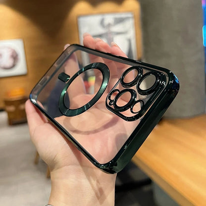 Transparente Magnet-Hülle mit Kameraschutz – für iPhone 11–16