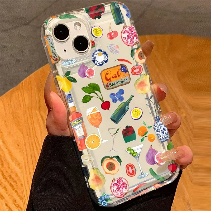 Summer Mood Case – Bunte Handyhülle mit Blumen, Früchten & Sprüchen für iPhone