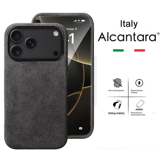 Alcantara Magnetik Hülle für iPhone 17