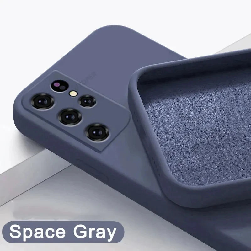 Weiche Samsung Schutzhülle aus Silikon – Dünn, Stoßfest, Kameraschutz