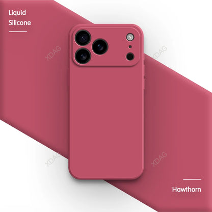 Liquid Silikon Phone Hülle für iPhone 17 Pro Max Air