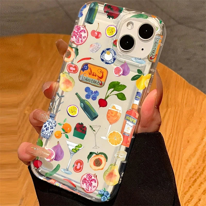 Summer Mood Case – Bunte Handyhülle mit Blumen, Früchten & Sprüchen für iPhone