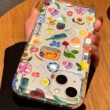Summer Mood Case – Bunte Handyhülle mit Blumen, Früchten & Sprüchen für iPhone