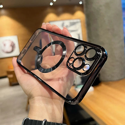 Transparente Magnet-Hülle mit Kameraschutz – für iPhone 11–16