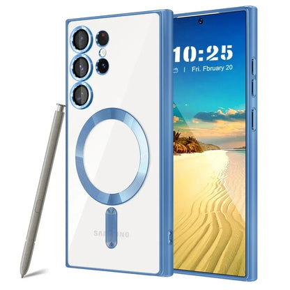 Transparent Hülle für Samsung – Kompatibel mit MagSafe