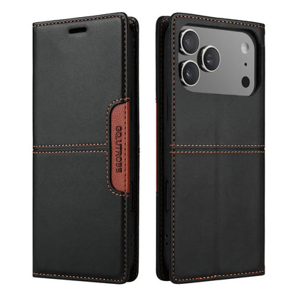 Luxury Cover Leder Book für iPhone 17