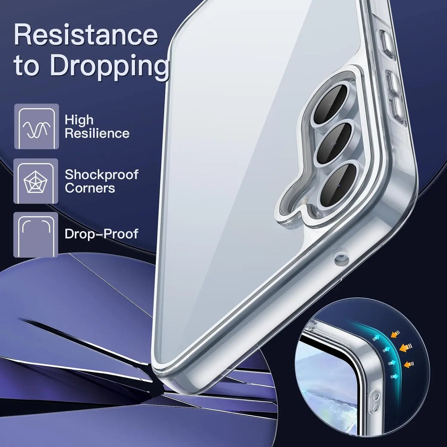 Klare, vergilbungsfreie Samsung Schutzhülle – Transparentes Slim Case