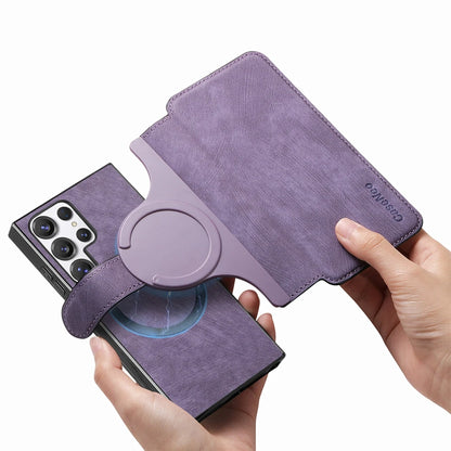 „Samsung Handyhülle Flip Wallet mit Magnetverschluss – Lederetui