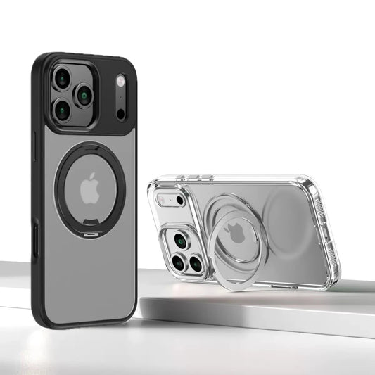 Matte Magnetik Metall Ring Stand Hülle für iPhone 17/16/15/14/13/