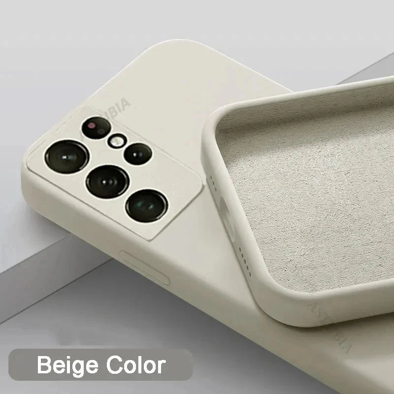 Weiche Samsung Schutzhülle aus Silikon – Dünn, Stoßfest, Kameraschutz