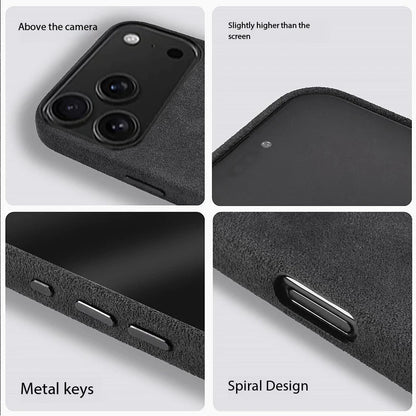 Alcantara Magnetik Hülle für iPhone 17