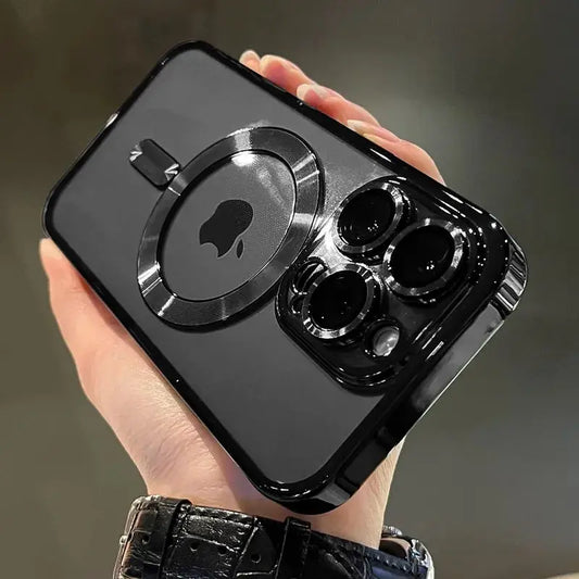 Transparente Magnet-Hülle mit Kameraschutz – für iPhone 11–16