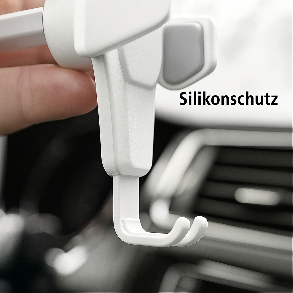 Selbstschließender Auto-Handyhalter – Leder-Look & 360° drehbar