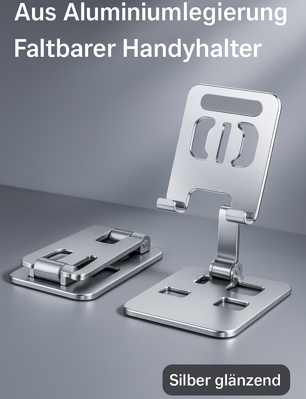 Aluminium-Handyhalter – für Büro, Küche & Zuhause