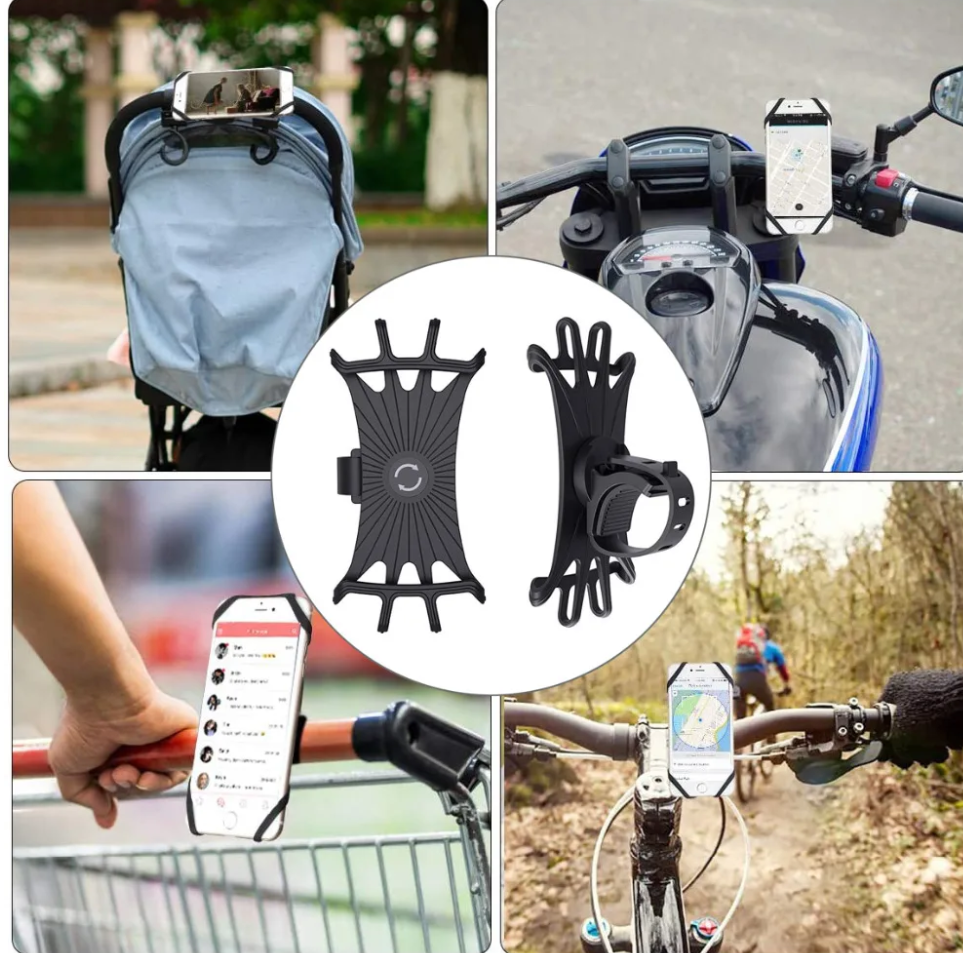 360° drehbarer Handy-Fahrrad- und Motorradhalter