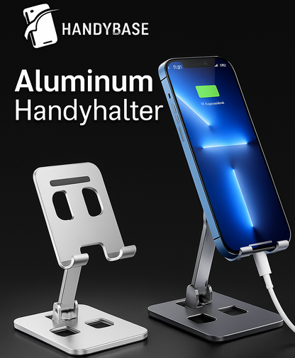 Aluminium-Handyhalter – für Büro, Küche & Zuhause