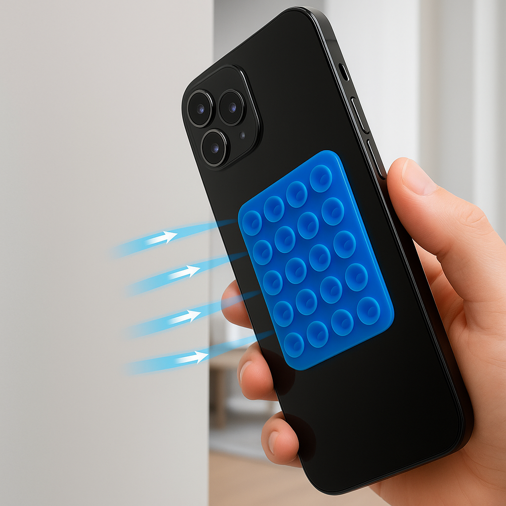 Saugpad Handyhalter – haftet überall, ohne Rückstände