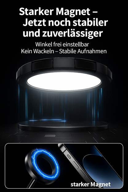 Magnetischer Autotelefonhalter mit 360° Vakuum-Saugnapf